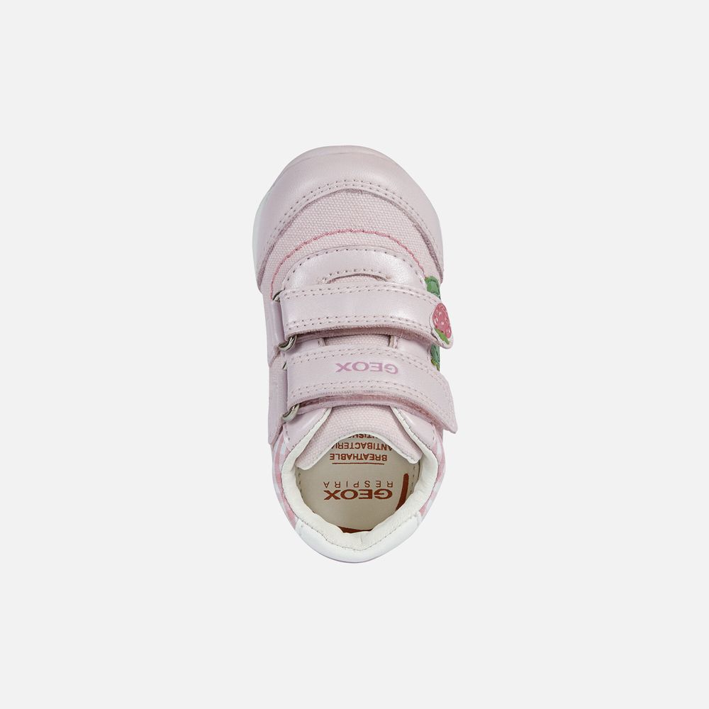 Tenis Geox Bebe Rosa - Each Girl - QVYPJ1042